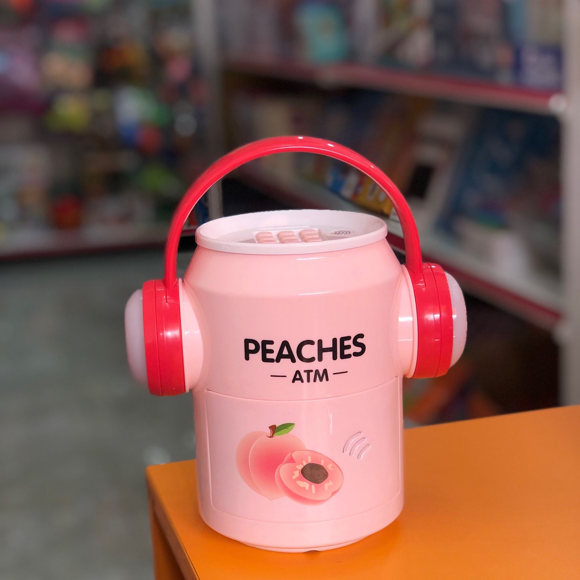  F856A HỘP MÁY RÚT TIỀN ATM PIN (HÌNH LON NƯỚC NGỌT ĐEO HEADPHONE) 