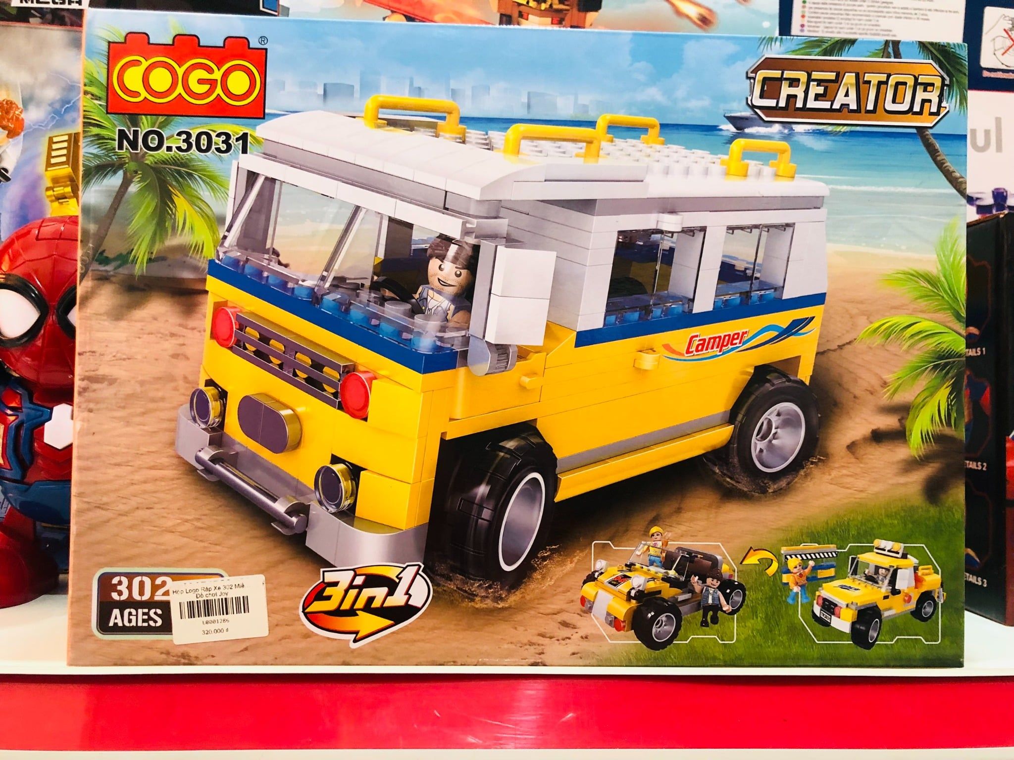  Hộp Logo Ráp Xe 302 Miếng Cogo 