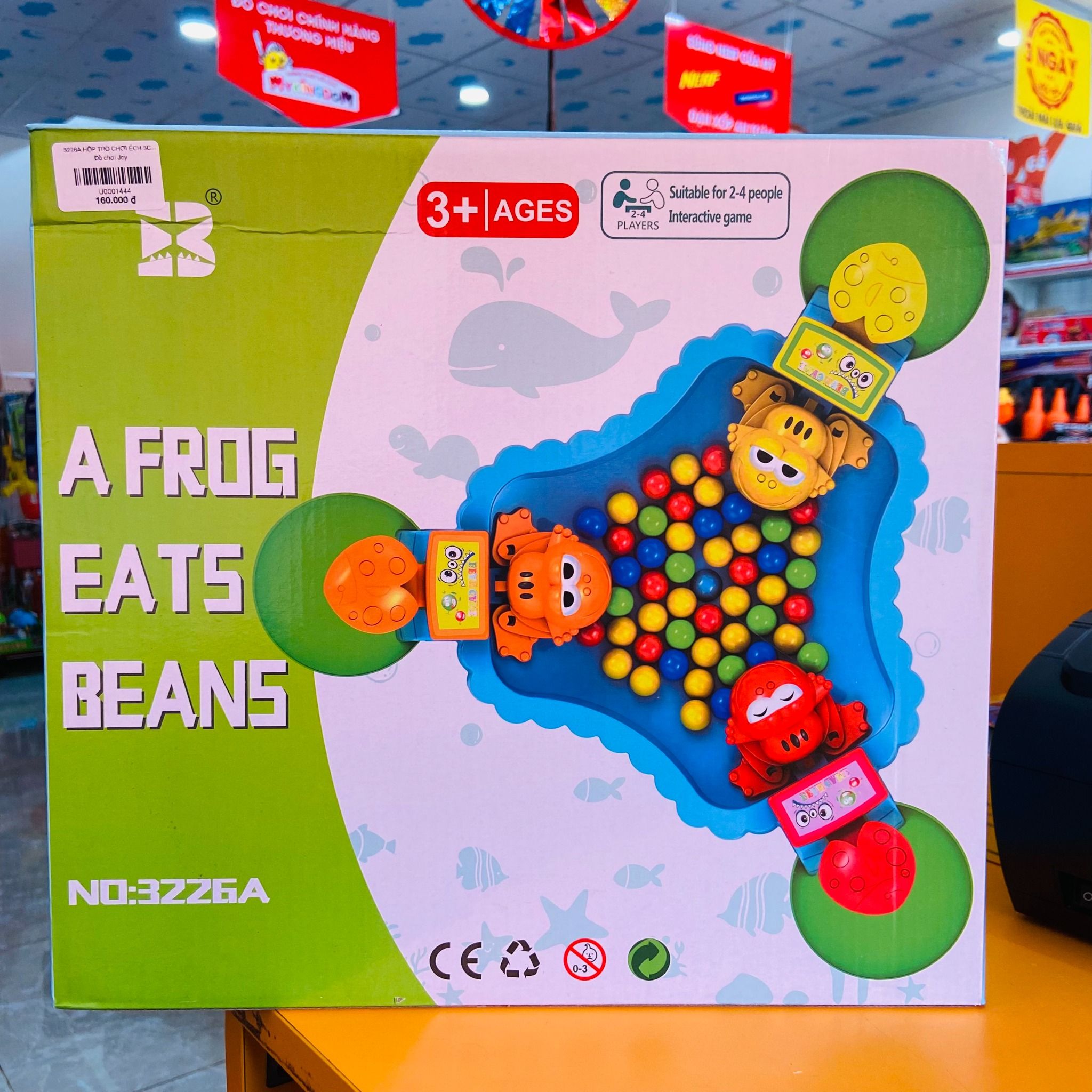  3226A HỘP TRÒ CHƠI ẾCH 3C ĂN KẸO (Frogs eat beans) 