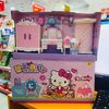 HỘP NỘI THẤT NHÀ MÈO KITTY, GIƯỜNG, TỦ, BÀN TRANG ĐIỂM KHÔNG PIN
