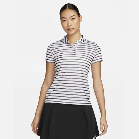  Áo golf nike Dri-FIT Victory Women's Striped Golf Polo nữ DX1504-100 