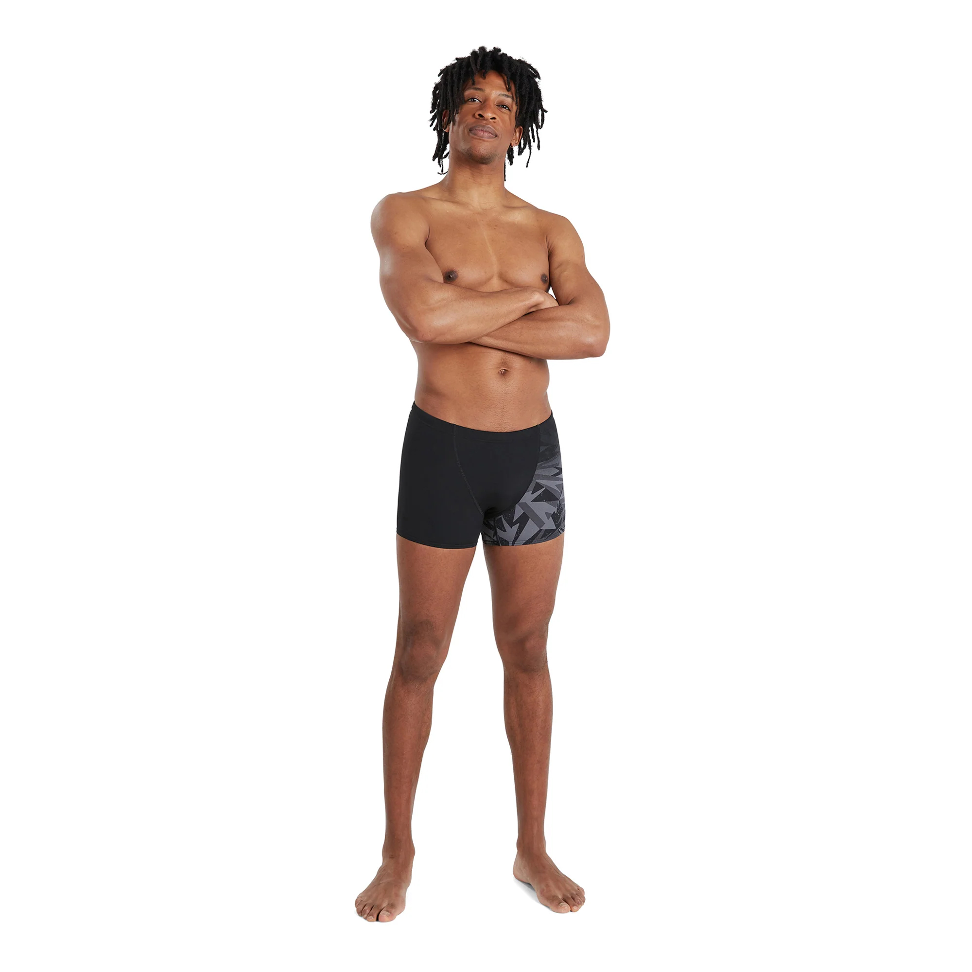 Quần Bơi Nam Speedo Alv V Asht Am Black/Grey - 8-097349023