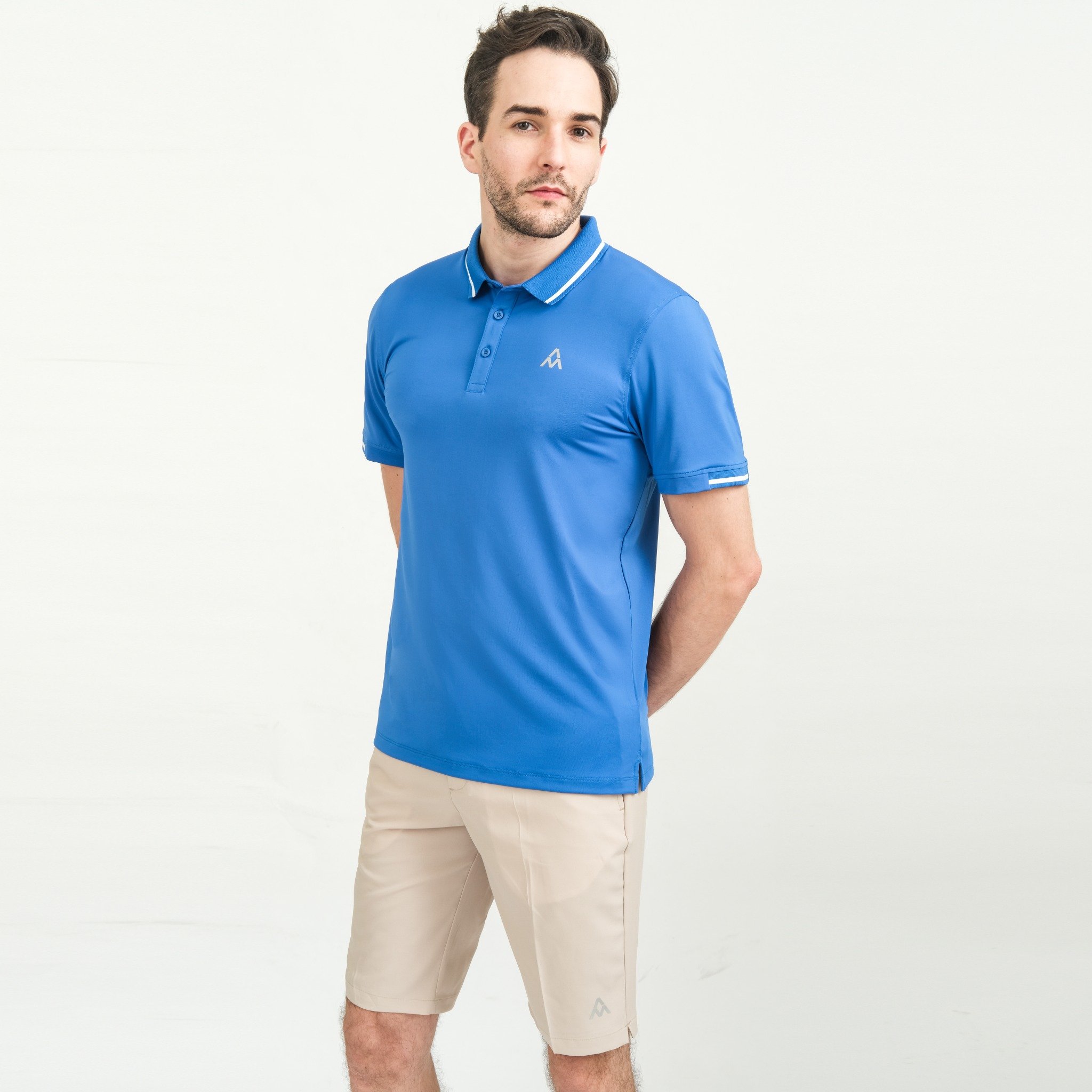 Áo Polo men AM MP078 strongblue