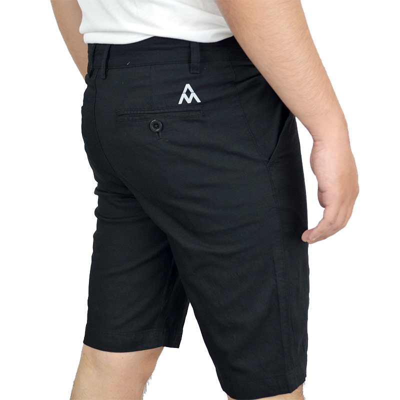 Quần short golf AM nam đen SG04