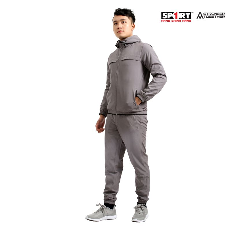 Bộ gió nam AM mũ lé Black MWS003 màu Dark Grey