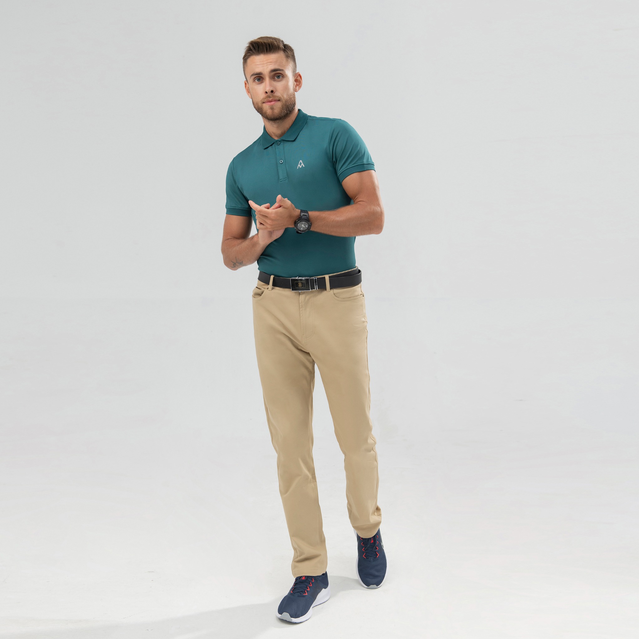 Áo Polo Men AM Moss Green P099