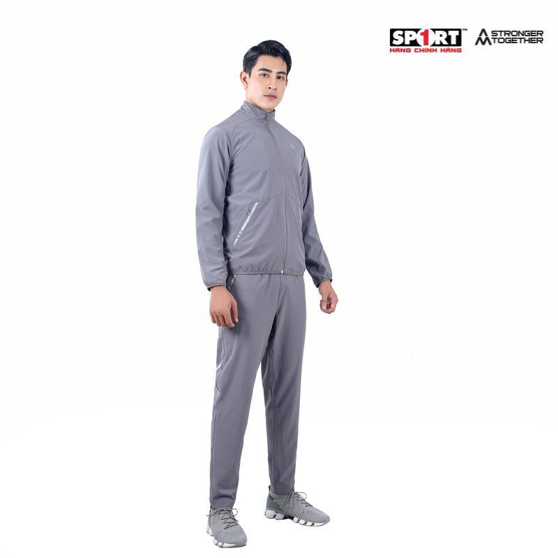  Bộ gió AM nam viền chun gấu MWS002 màu Dark Grey 