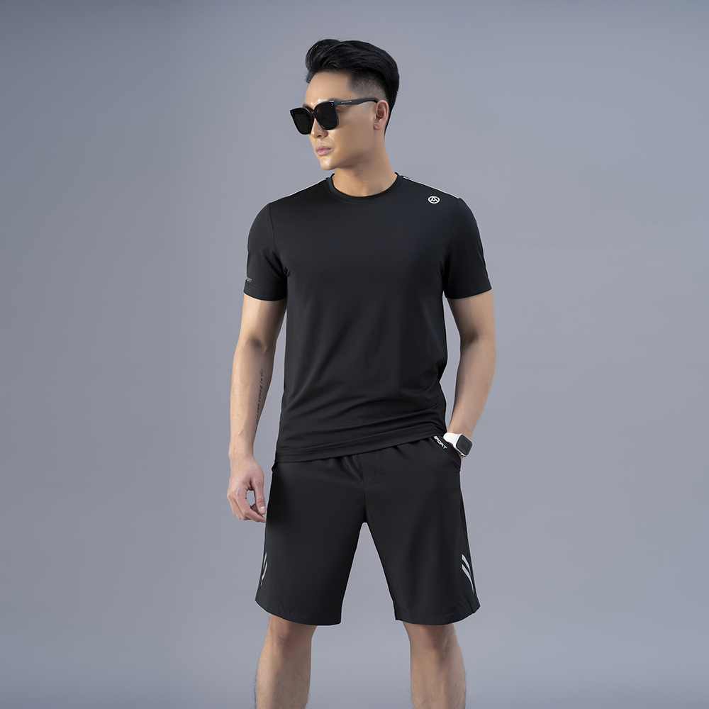 Áo Tshirt nam AM màu đen TSM233-00