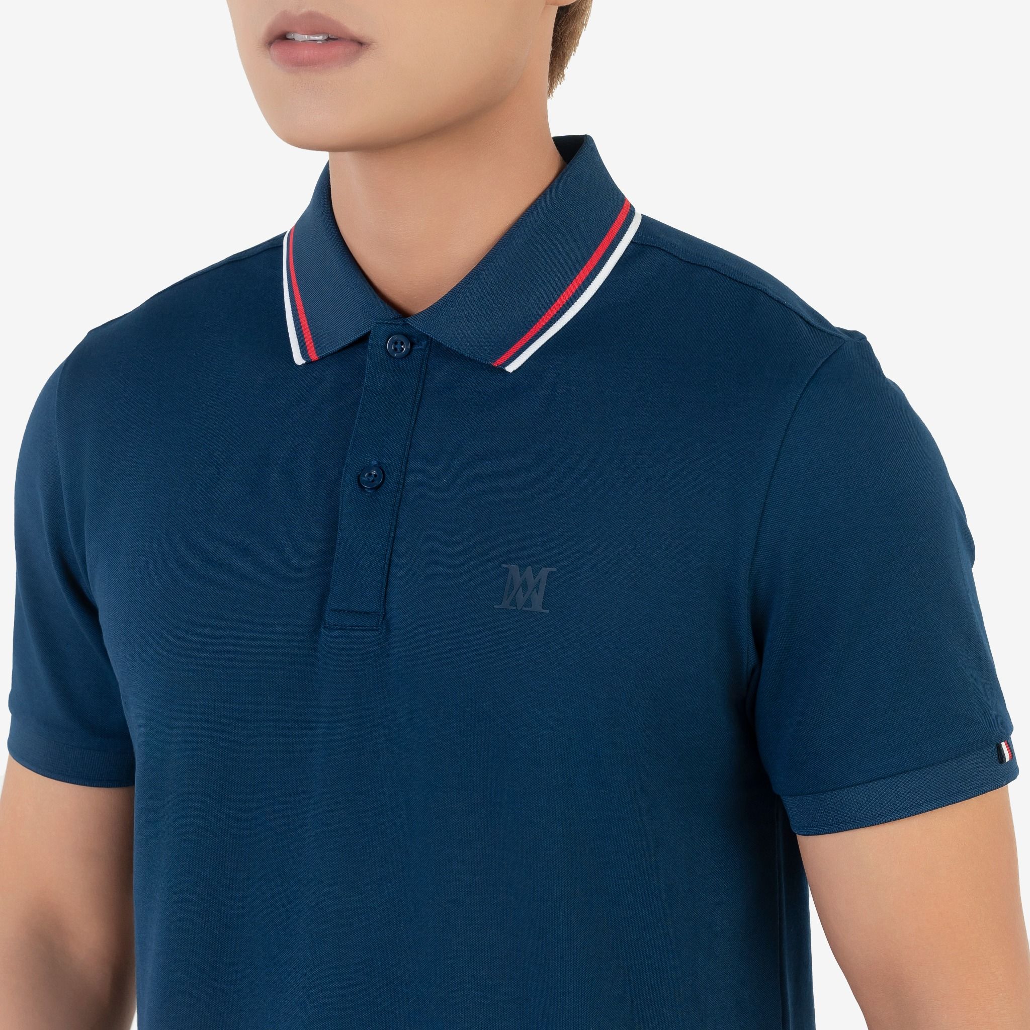  Áo Polo nam AM màu tím than PLM2409-44 