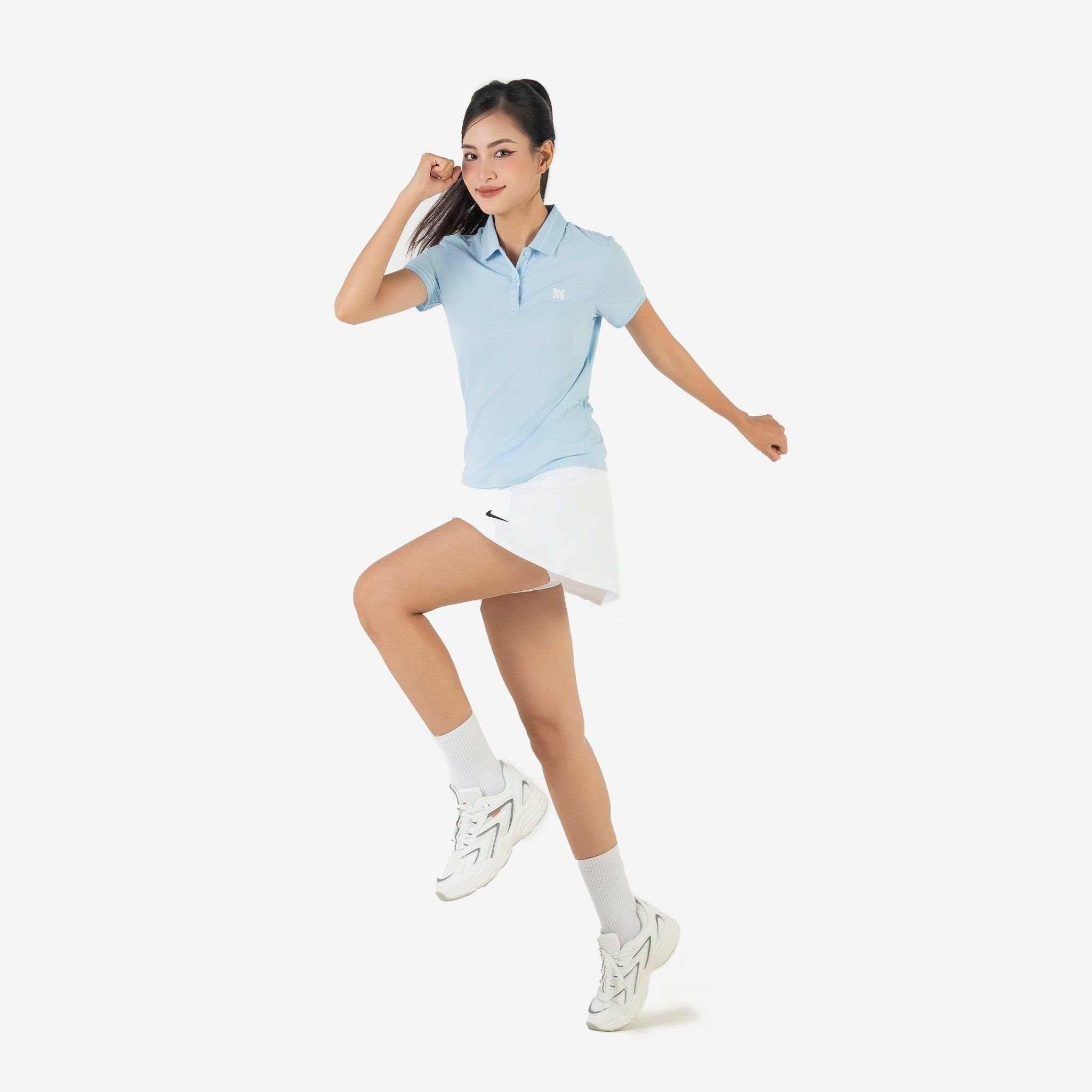  Áo Polo Nữ AM màu  xanh nhạt PLW2406-33 