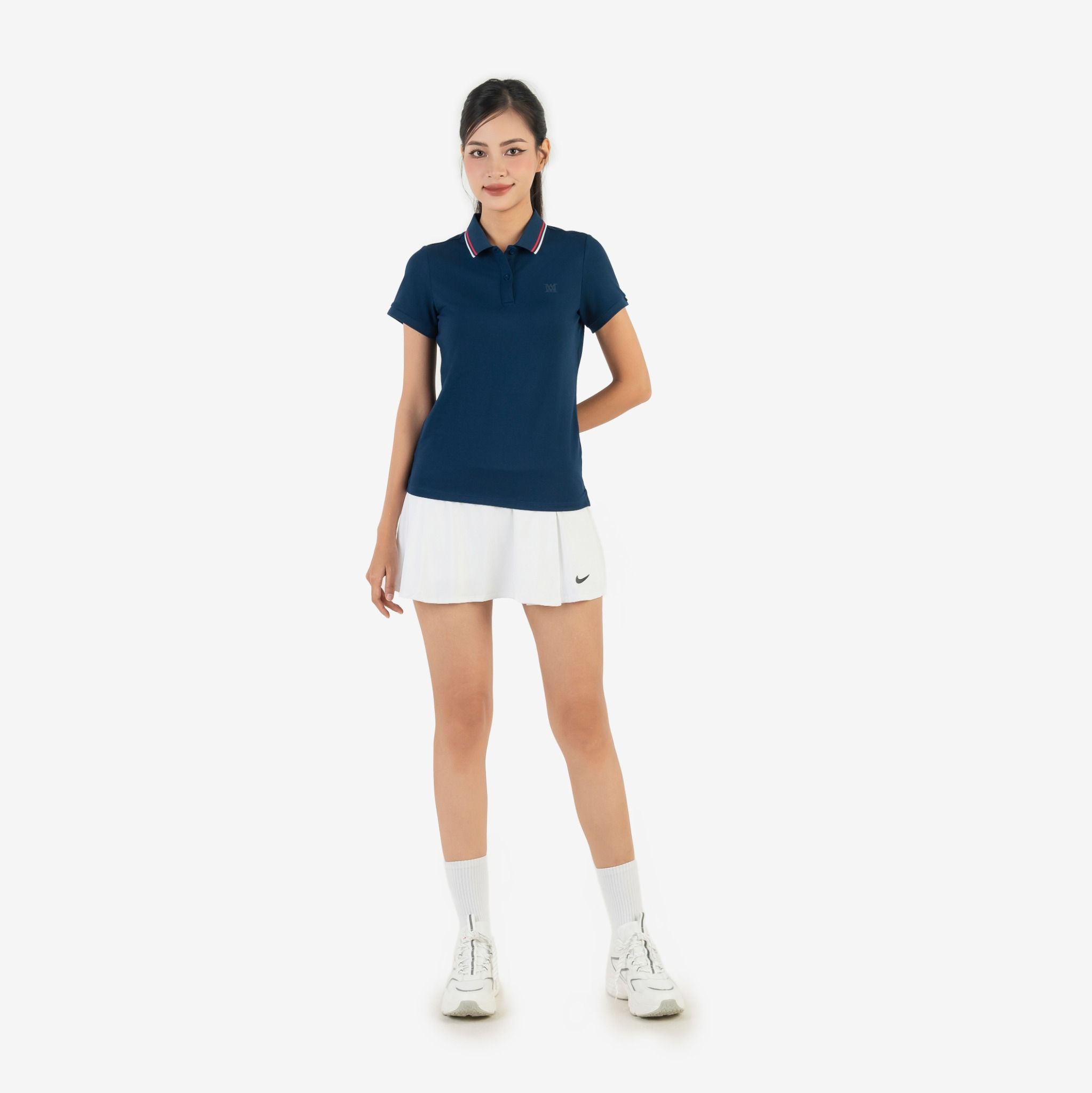  Áo Polo Nữ AM  màu tím than PLW2408-44 