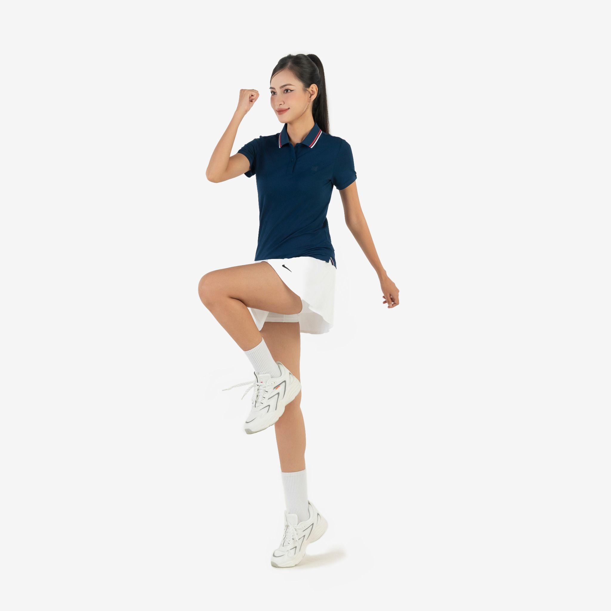  Áo Polo Nữ AM  màu tím than PLW2408-44 