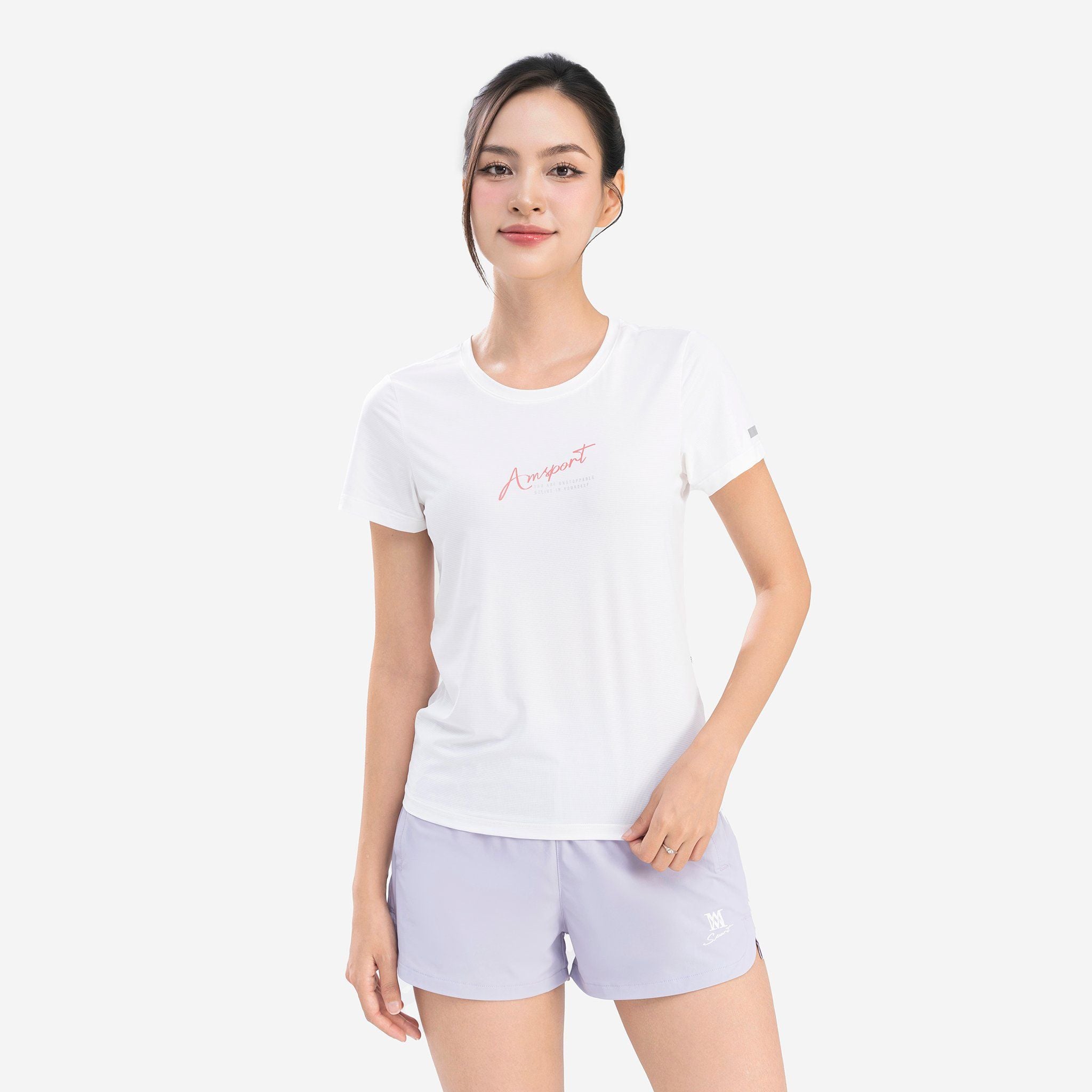  Áo Tshirt nữ AM màu trắng WT25114-11 