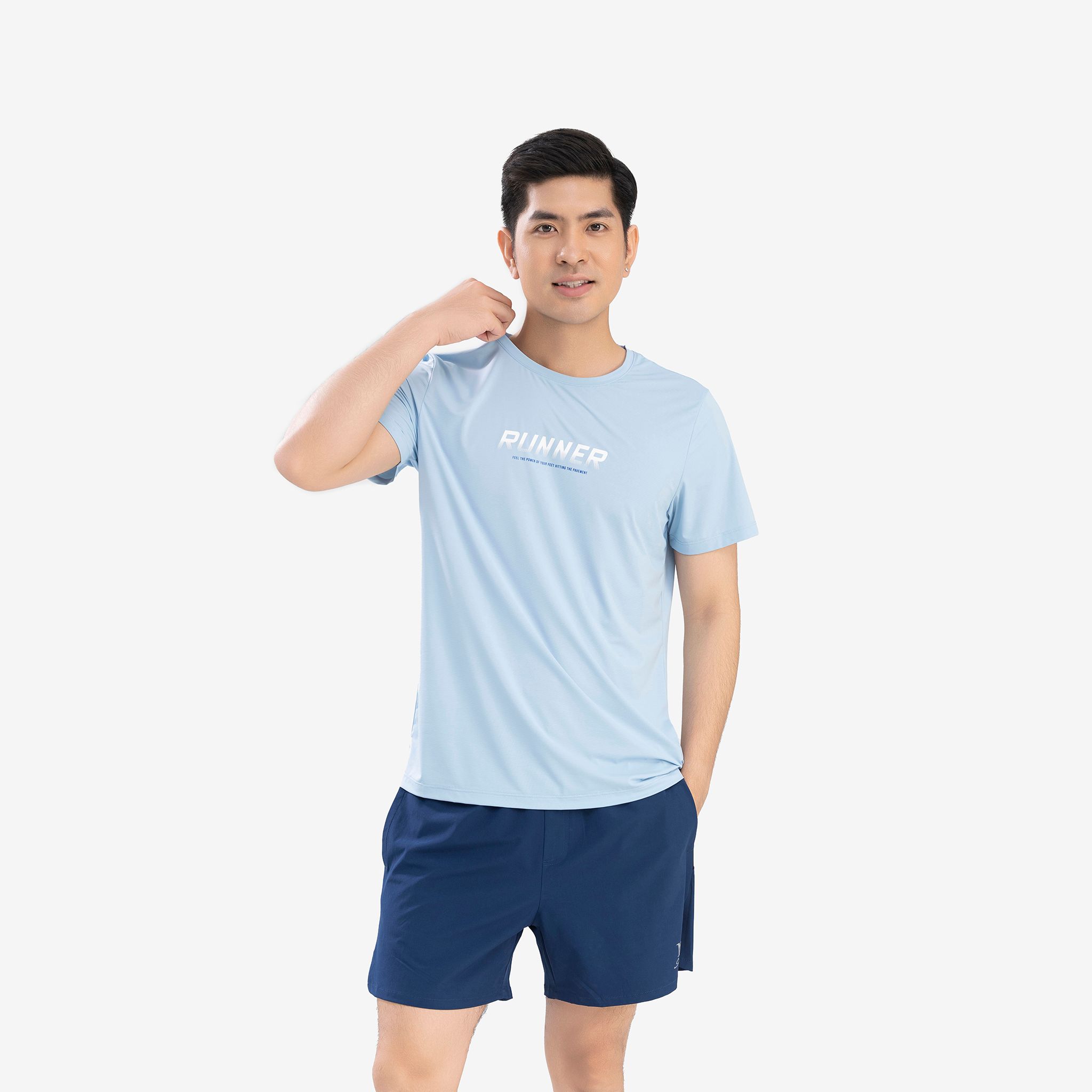  Áo Tshirt nam AM màu xanh nhạt MT25124-33 