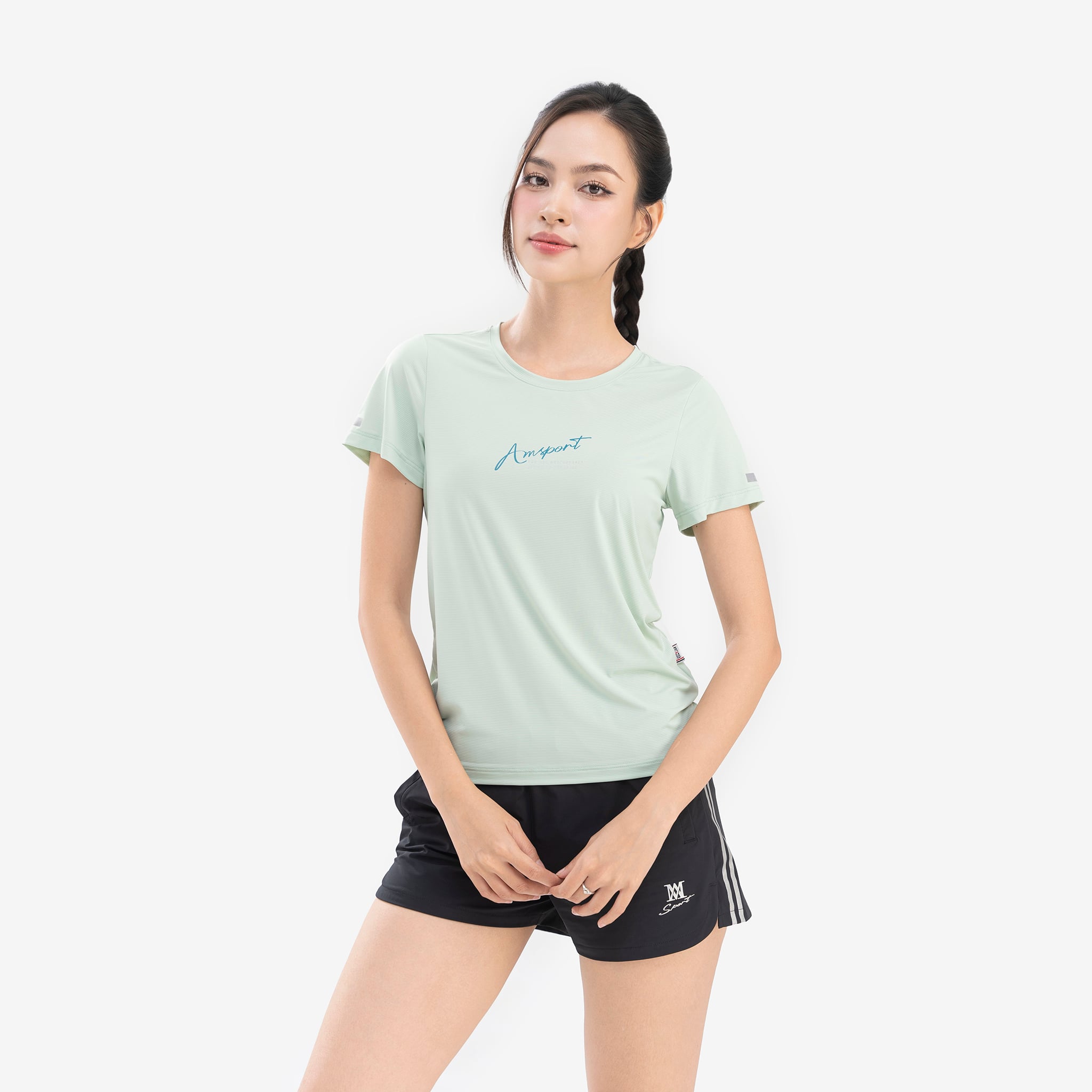 Áo Tshirt nữ AM màu xanh mint WT25114-37