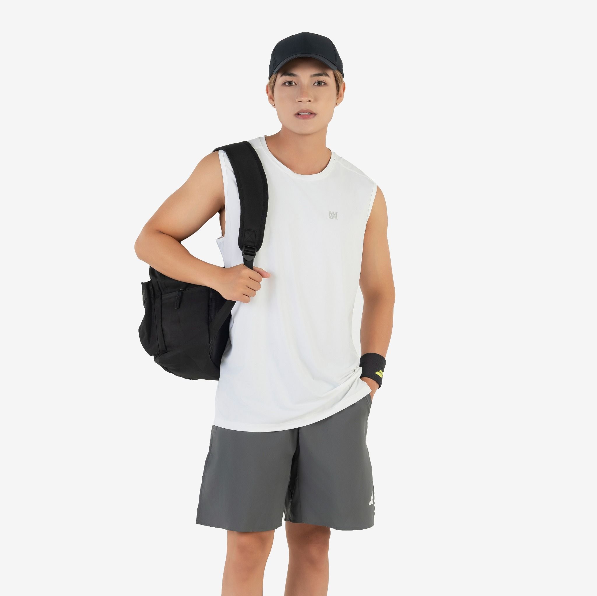  Áo Tanktop nam AM màu trắng TTM2402-11 