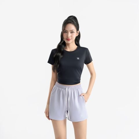  Quần running nữ AM màu tím nhạt SRW2521-44 