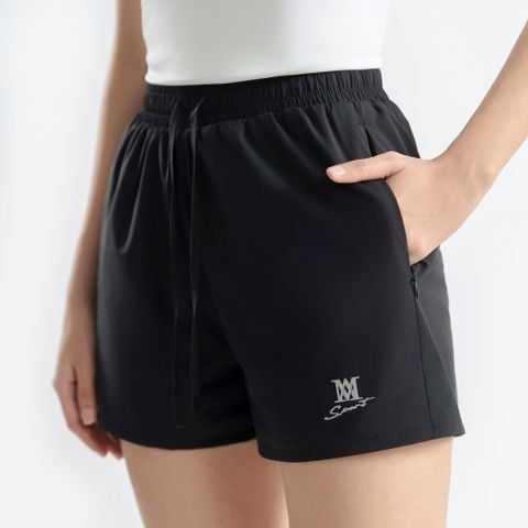  Quần running nữ AM màu đen SRW2521-00 