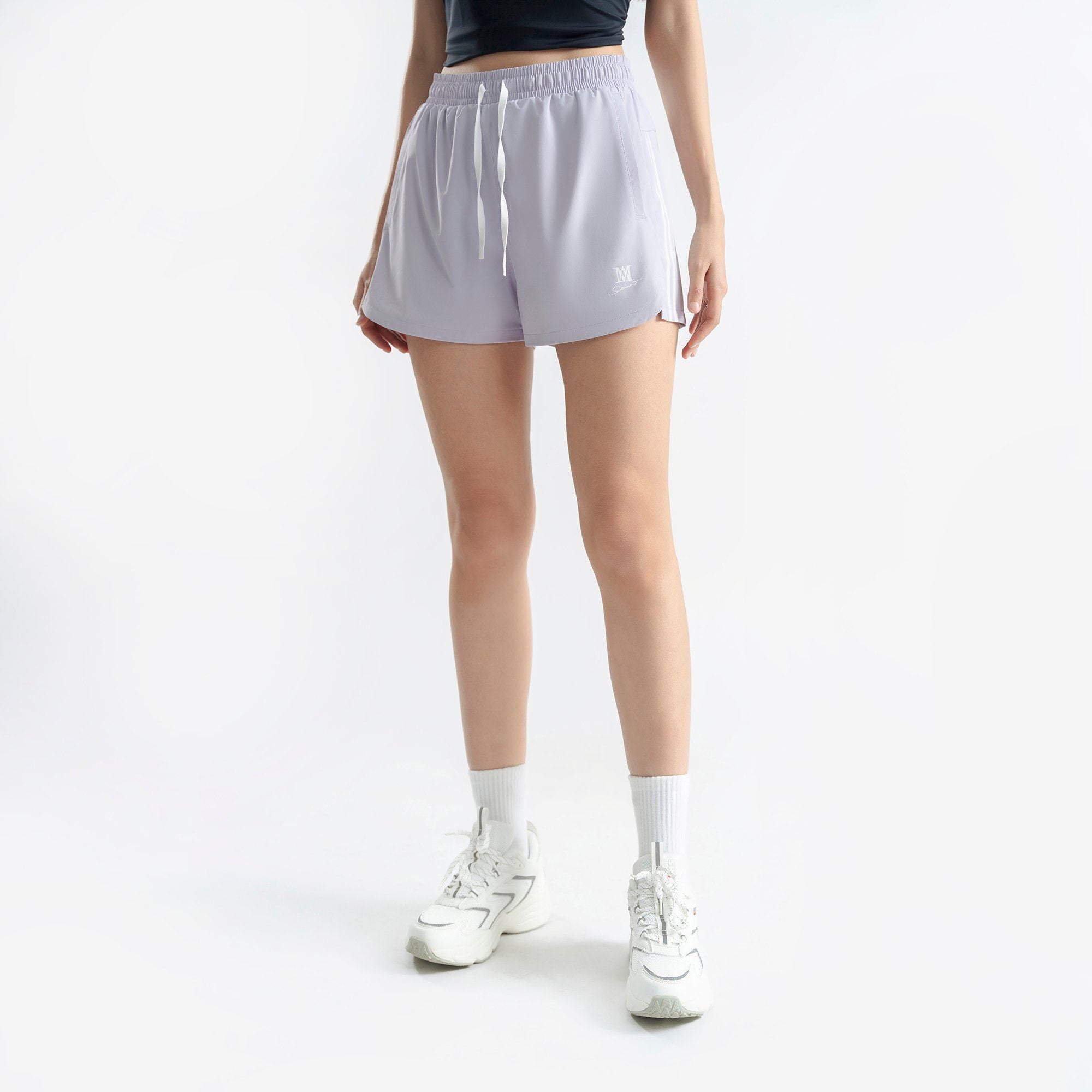  Quần running nữ AM màu tím nhạt SRW2522-44 