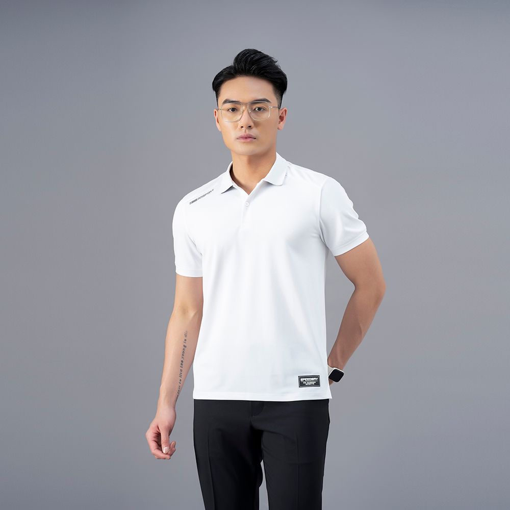  Áo Polo nam AM màu White PLM233-11 