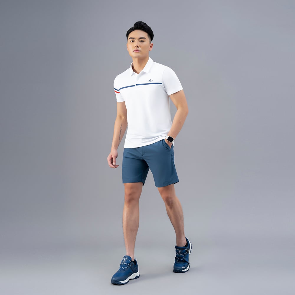 Áo Polo nam AM màu trắng PLM232-11