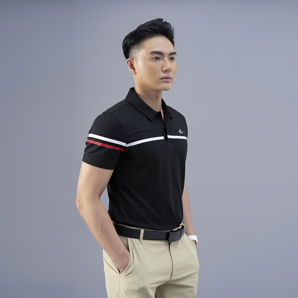 Áo Polo nam AM màu đen PLM232-00