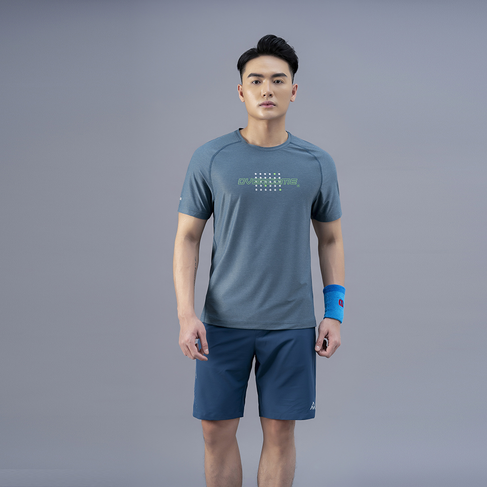 Áo Tshirt nam AM màu xanh đậm TSM231-33