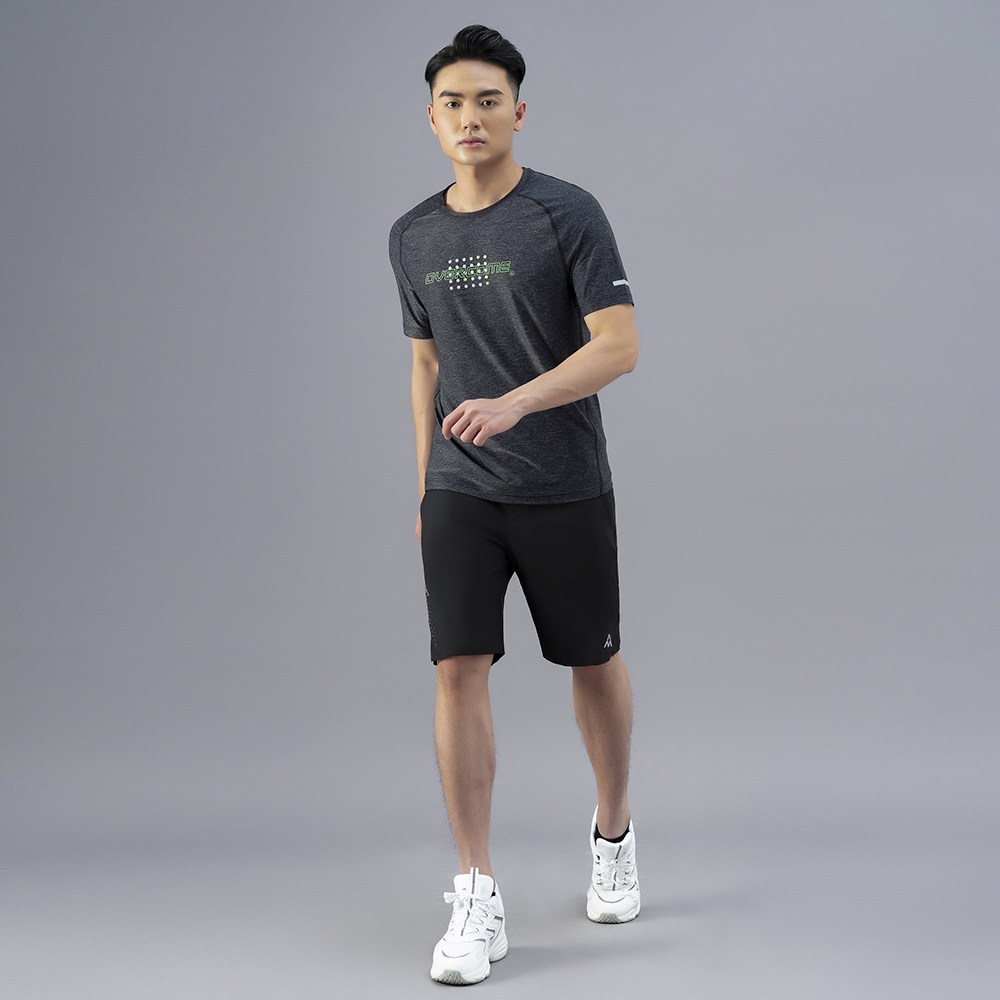 Áo Tshirt nam AM màu đen TSM231-00