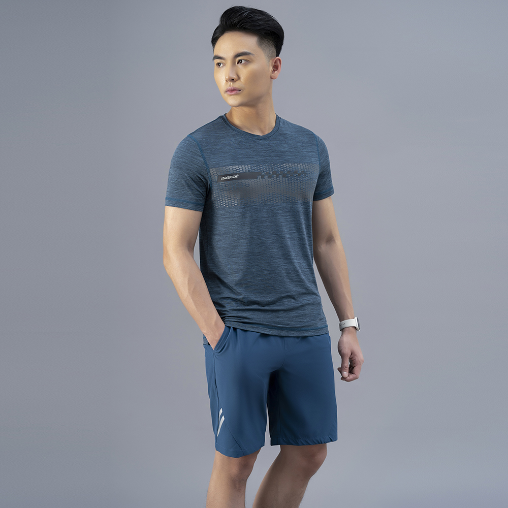 Áo Tshirt nam AM màu tím than TSM232-34
