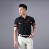  Áo Polo nam AM màu Black PLM234-00 