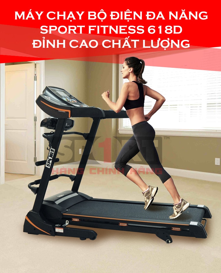 Máy chạy bộ điện đa năng Sport Fitness- YY618D 1