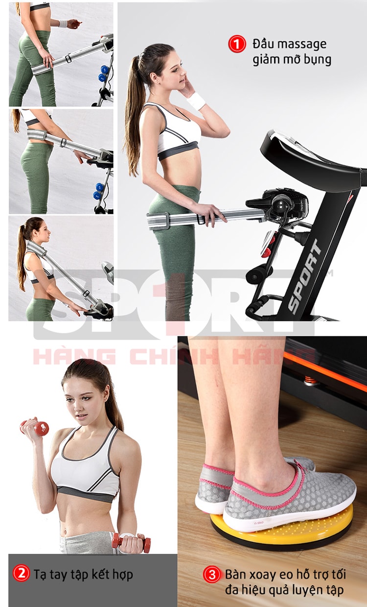 Máy chạy bộ điện đa năng Sport Fitness- YY618D 5