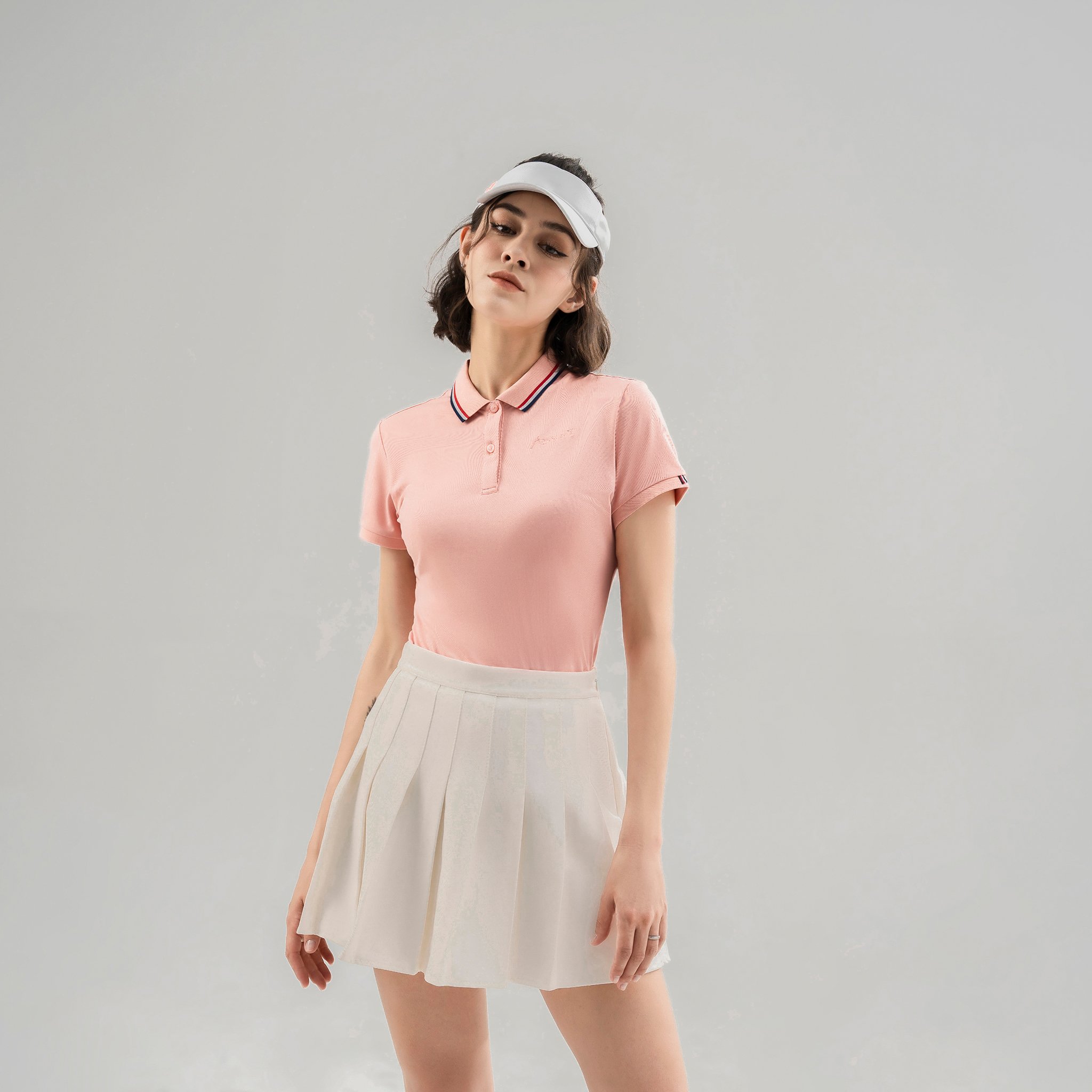 Áo Polo nữ AM màu hồng PLW221-66