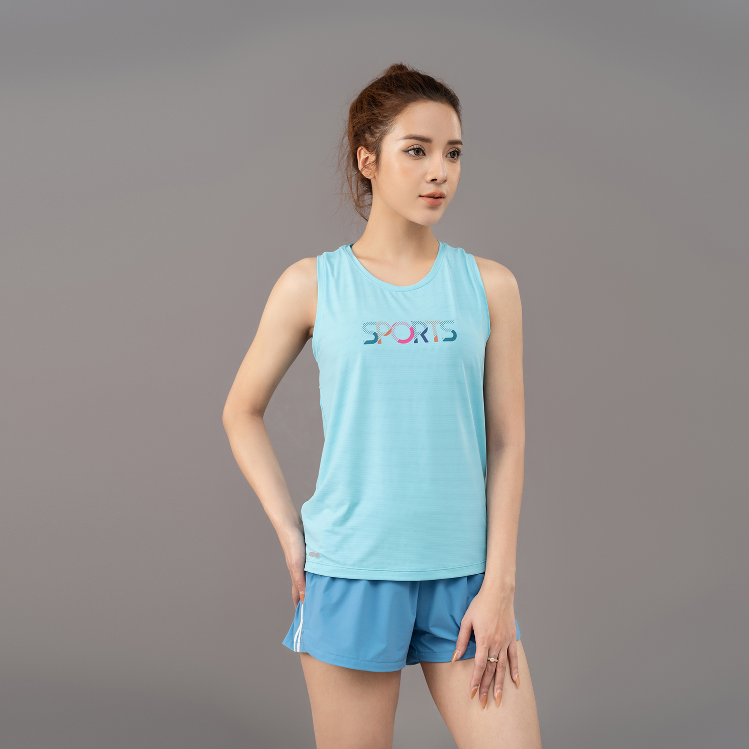 Áo tanktop nữ AM màu xanh da trời TTW2302-33