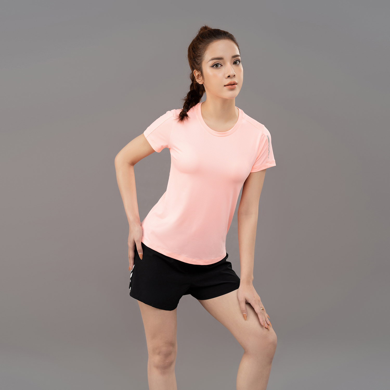 Áo Tshirt nữ AM màu hồng TSW2301-66