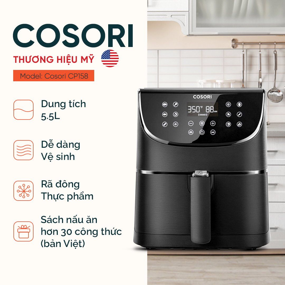  Nồi chiên không dầu COSORI CP158-AF 