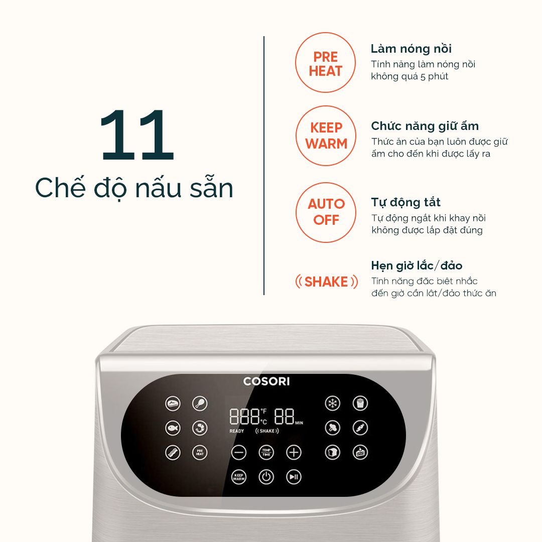  Nồi chiên không dầu COSORI CP158-AF 