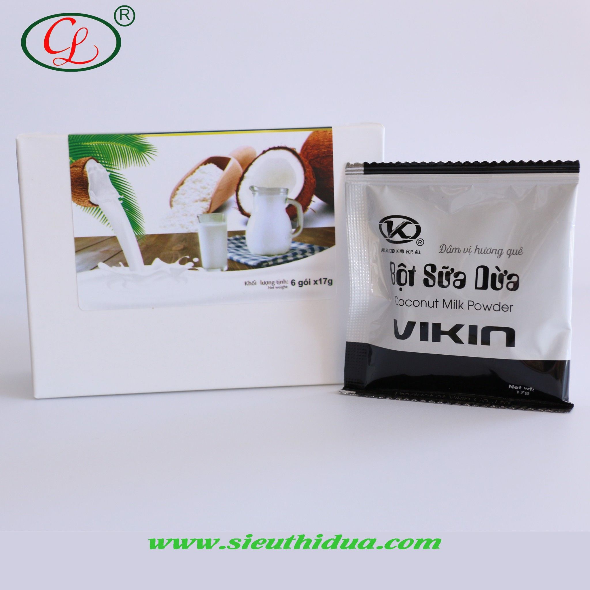  BỘT SỮA DỪA HÒA TAN CÓ ĐƯỜNG (6 gói) 