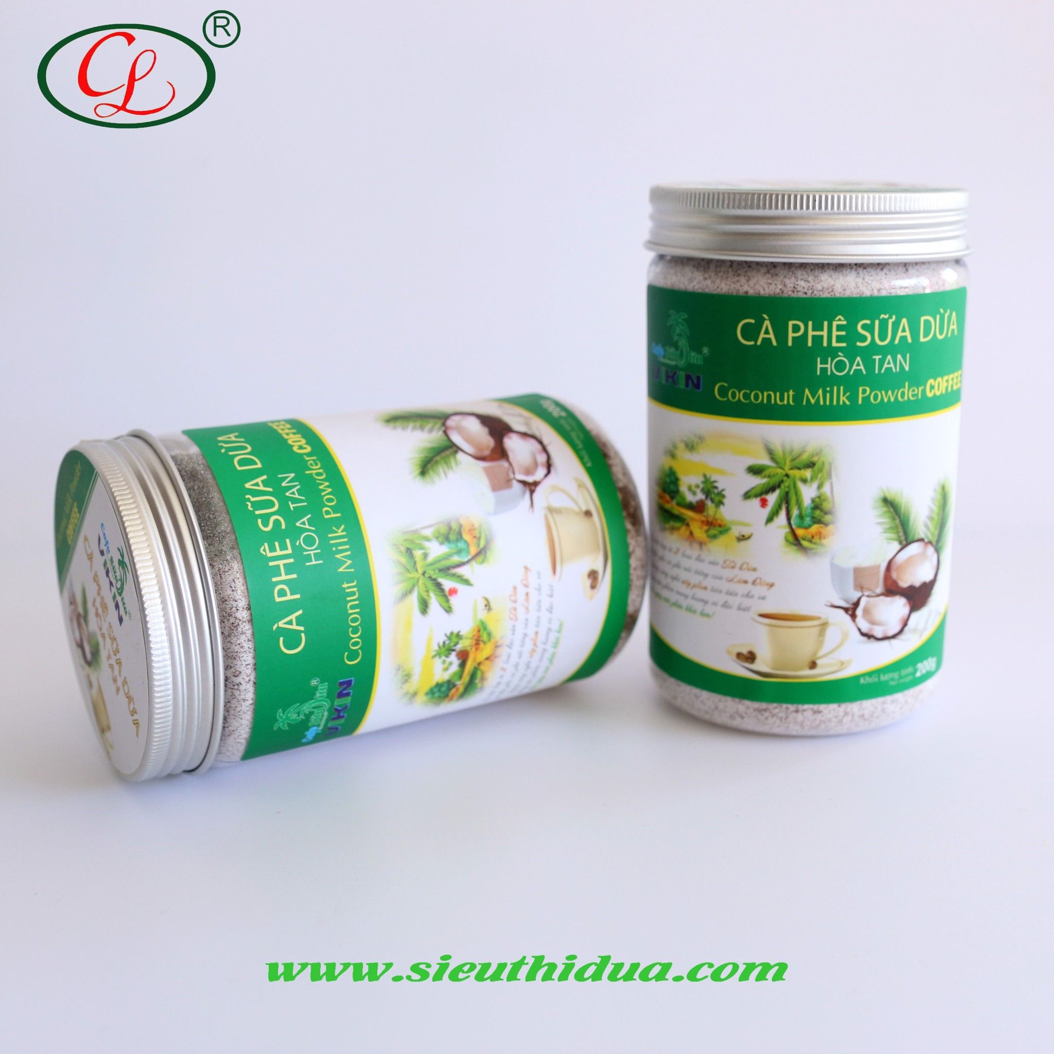  CÀ PHÊ SỮA DỪA HÒA TAN (200g) 