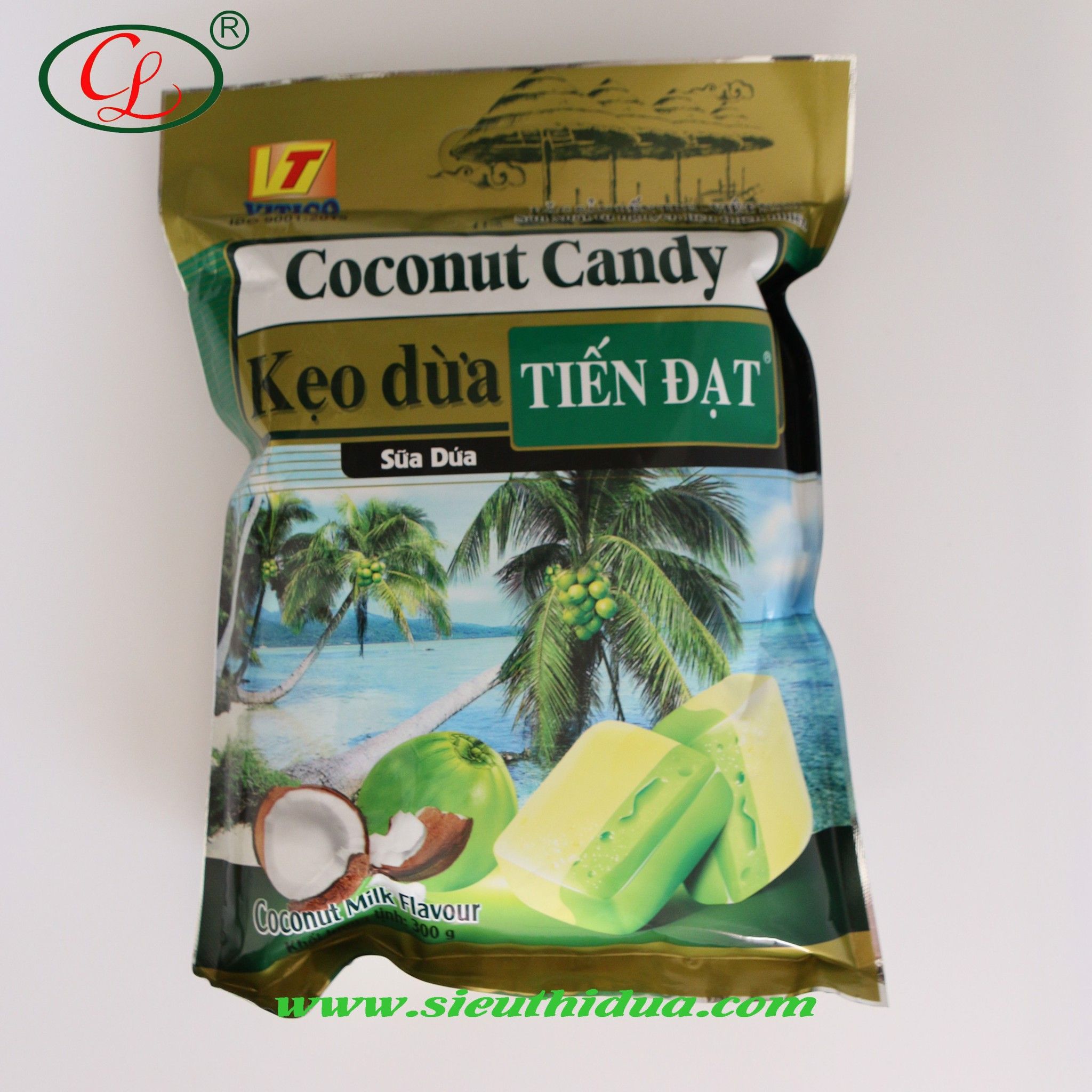  KẸO DỪA DẺO VỊ DỨA (300g) 