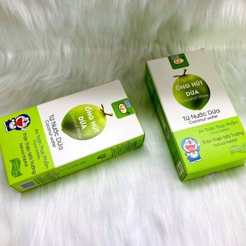  ỐNG HÚT DỪA DDORREMON (60 ống) 