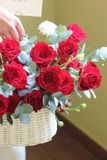  RED ROSE BASKET 