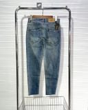 Quần Jean Skinny Rách Gối Bạ Vải Đen J115 QJ372