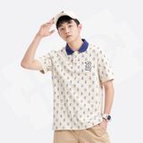 Áo Polo Unisex Cổ Bẻ Mlb Classic Monogram cho Nam Nữ EMO APL60