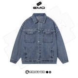 Áo Khoác Jean Unisex EMO 2325 AJ19 Khoác Rin Năng Động