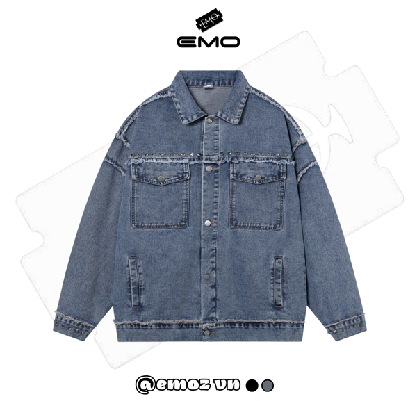 Áo Khoác Jean Unisex EMO 2325 AJ19 Khoác Rin Năng Động