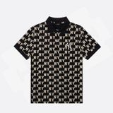 Áo Polo Unisex Cổ Bẻ Mlb Classic Monogram cho Nam Nữ EMO APL60