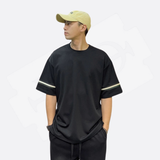 Áo Thun Nam Nữ Oversize Trơn Có 3 Sọc Tay Cá Tính Unisex EMO 30052 AT901