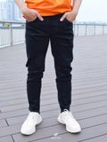 Quần Jean Skinny Đen Rách Gối NP13 QJ03