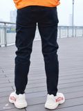 Quần Jean Skinny Đen Rách Gối NP13 QJ03